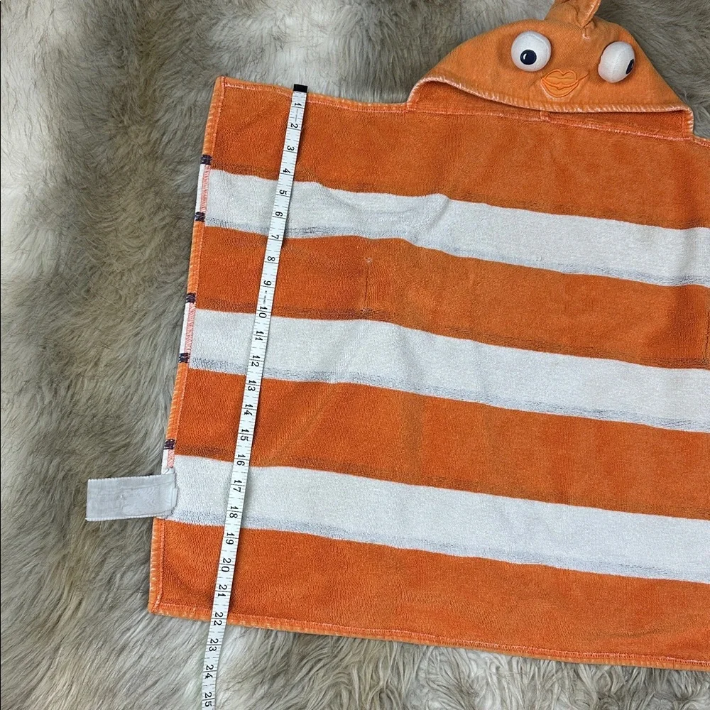 Pottery Barn Kids Hooded Bath Towel Fish and Sheep Toddler Beach Pool Preowned
